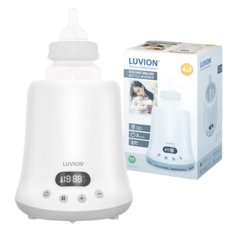 Luvion Eco Fast Deluxe flessenwarmer met babyfles