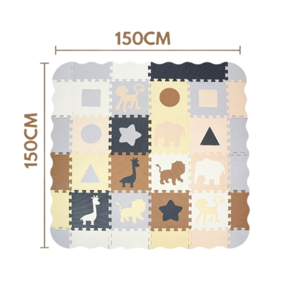 Puzzelmat Babygym afmetingen
