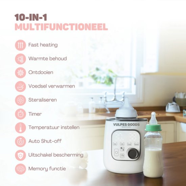 Vulpes Goods Pro 10in1 flessenwarmer features