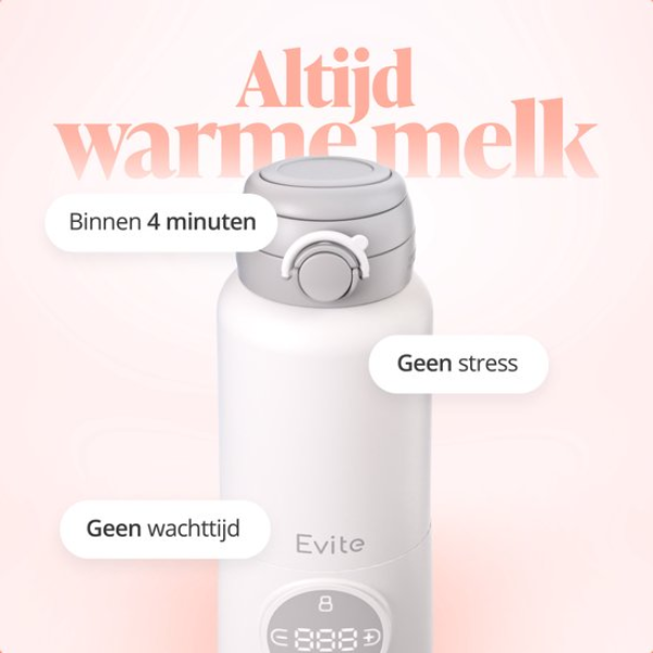 Evite Draagbare Flessenwarmer warmhoudfunctie