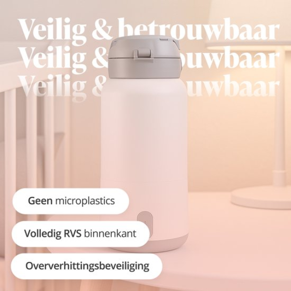 Evite Draagbare Flessenwarmer veiligheid