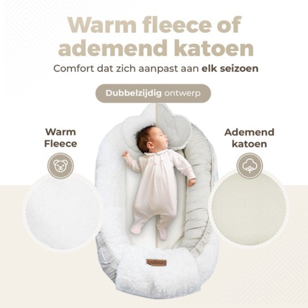 Gatson Dubbelzijdig Babynestje warm en ademend