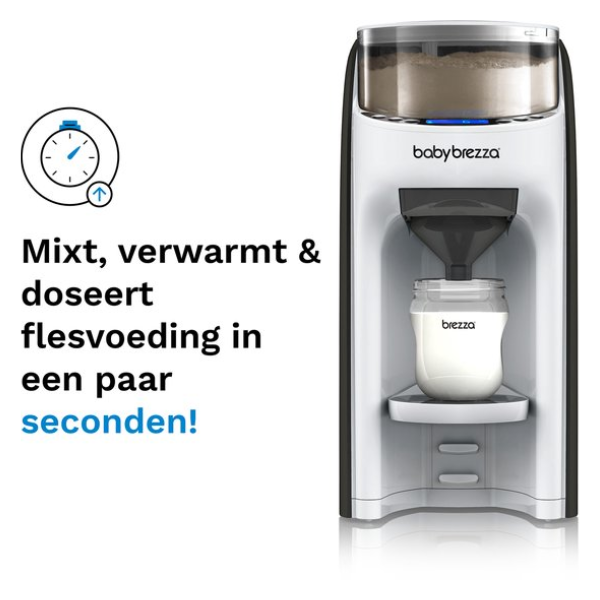 Baby Brezza Pro Advanced opwarmsnelheid