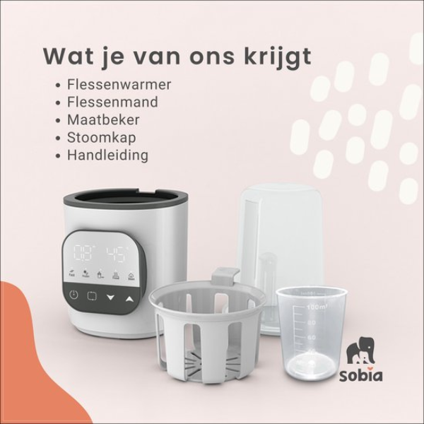 Sobia 9-in-1 Flessenwarmer features
