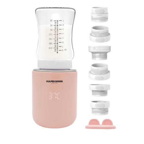 Vulpes Goods BabyCare Pro draagbare flessenwarmer met adapters