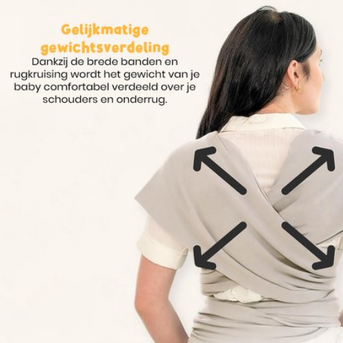 Frummel Baby Draagdoek ergonomisch